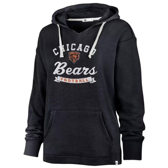 '47 Women’s Atlas Blue Chicago Bears Football Pullover Hoodie Size XL - Picture 1 of 7